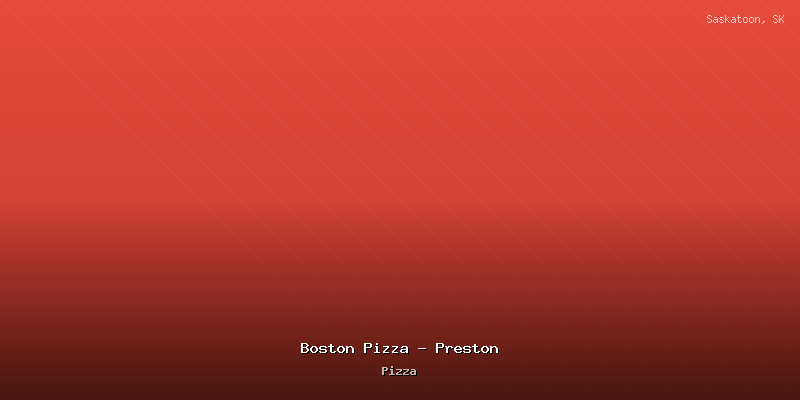 Boston Pizza - Preston