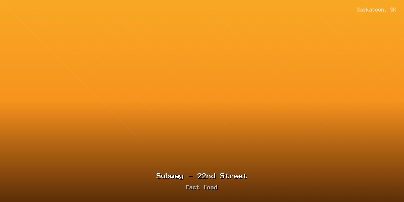 Subway - 22nd Street