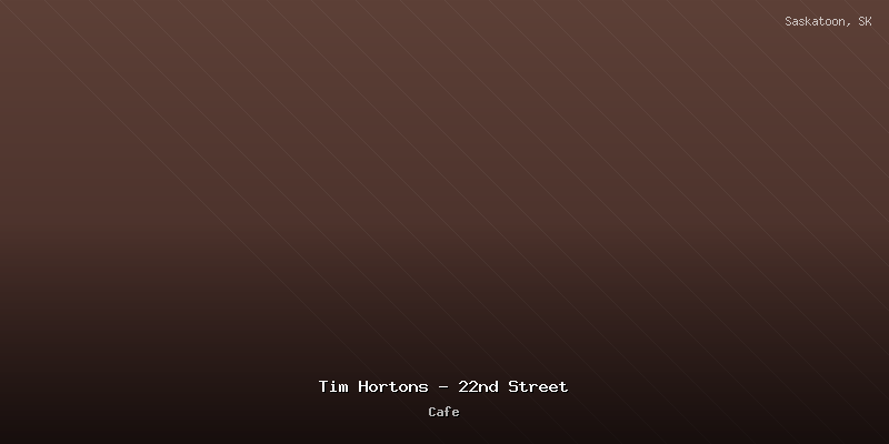 Tim Hortons - 22nd Street