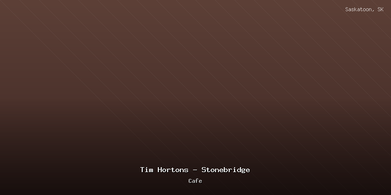 Tim Hortons - Stonebridge